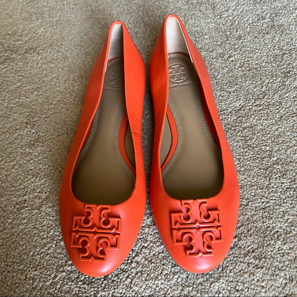 Tory Burch Orange Ballet Flat